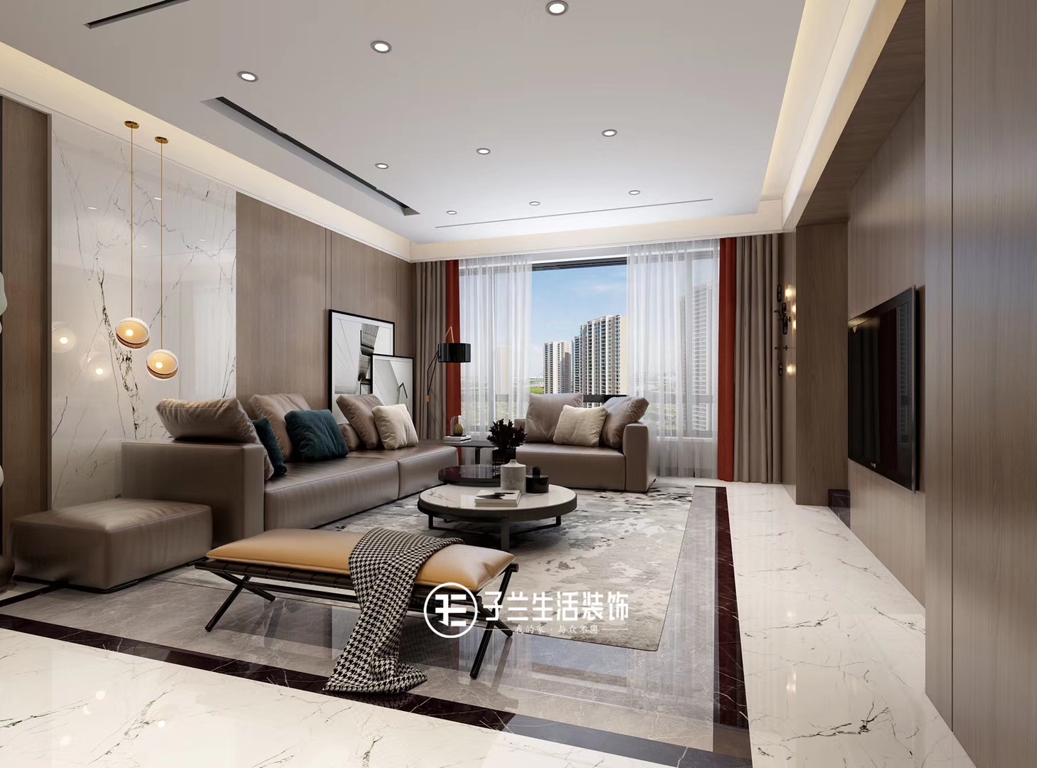 子蘭生活裝飾未來(lái)方舟裝修效果圖