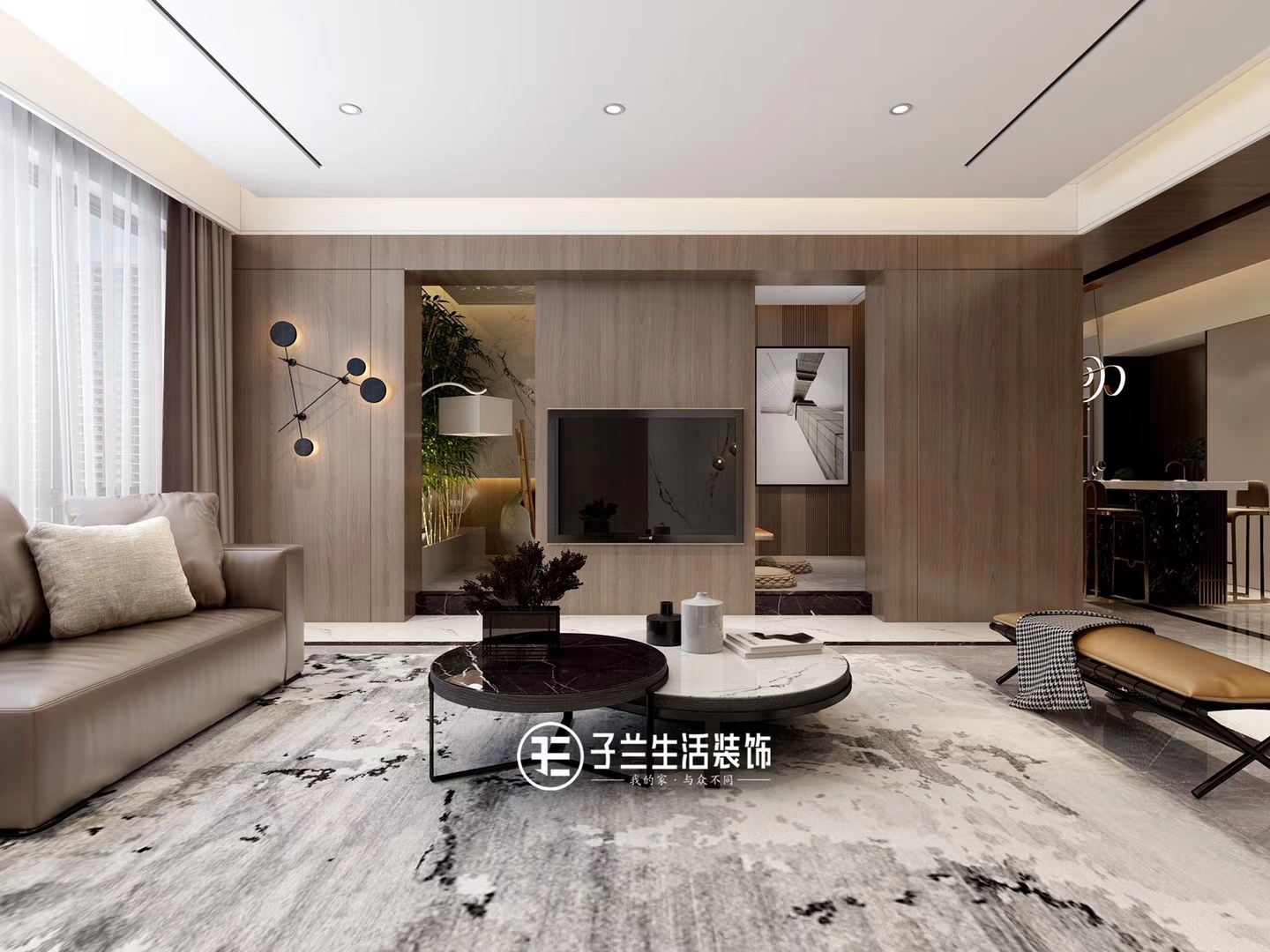 子蘭生活裝飾未來(lái)方舟裝修效果圖