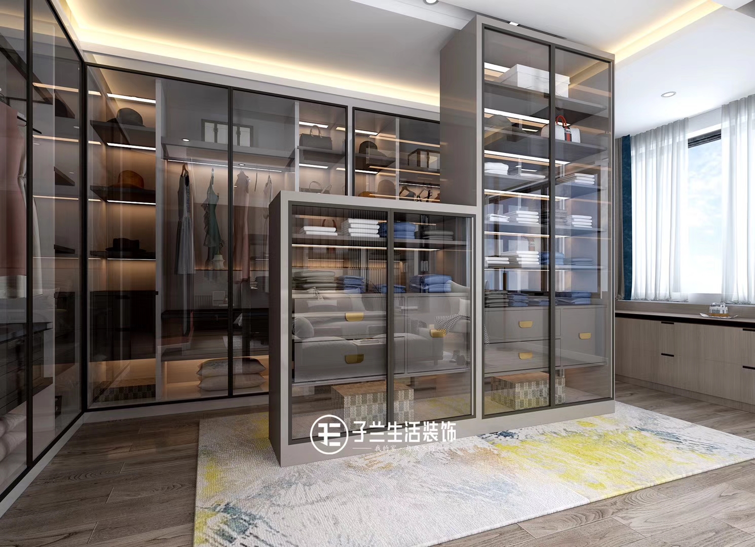 子蘭生活裝飾未來(lái)方舟裝修效果圖